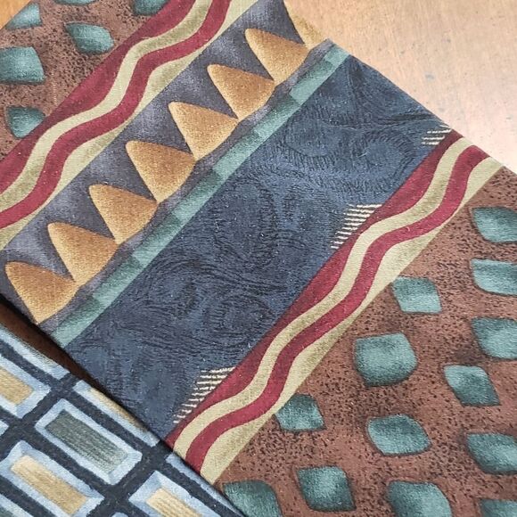 COCKTAIL COLLECTION Set of 2 Silk Neck Ties - Picture 3 of 8